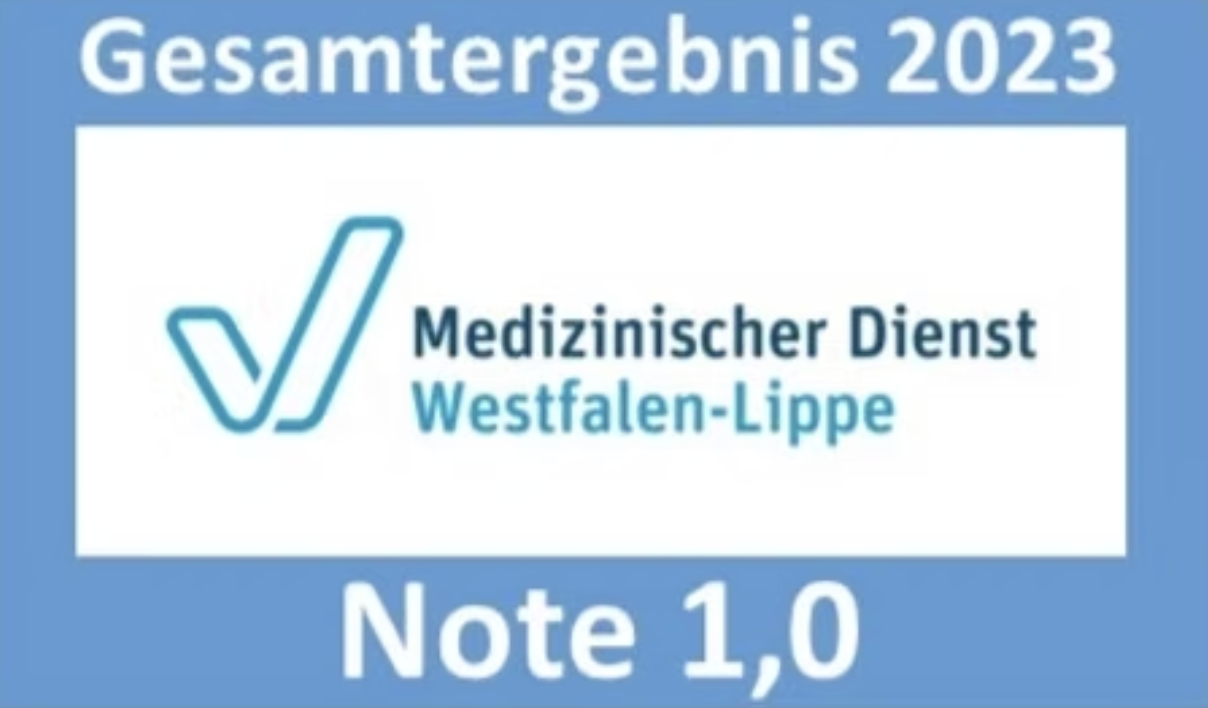 MDK Qualitätsprüfung Note 1,0